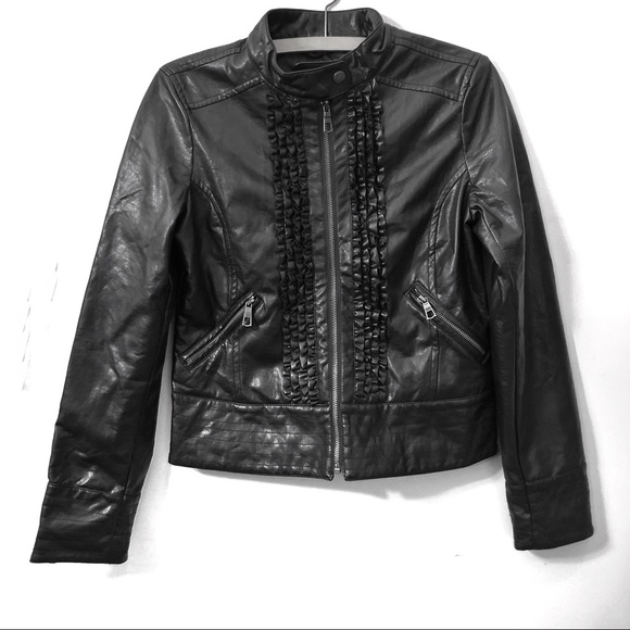 Rampage Jackets & Blazers - NWOT Rampage Ruffle Moto Jacket Rampage Jackets & Blazers - NWOT Rampage Ruffle Moto Jacket